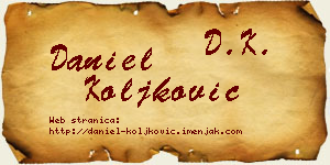 Daniel Koljković vizit kartica